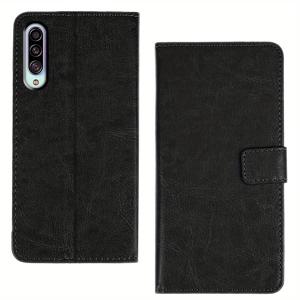 TEMU 삼성 갤럭시 A51 A52 A53 A54 A55 A70 A70S A71 A72 A73 A90 케이스와 카드 슬롯 킥스탠드 인조 가죽 블랙 지갑 플립 보호 전화 케이스 커버와 호환 가능합니다.