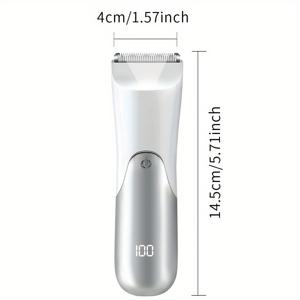 TEMU 남성용 트리머 - 부드러운 면도를 위한 내구성 있는 세라믹 블레이드를 갖춘 전기 면도기, 몸털 및 사타구니 및 음부 지역용 - 남성 위생과 그루밍을 위해 디자인된 완벽한 선물 아이디어