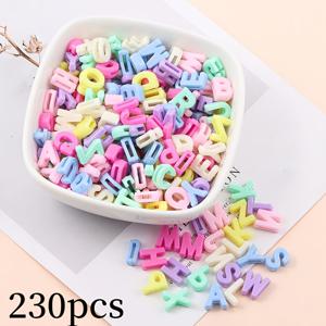 TEMU 130/230개 알파벳 비즈 세트, 아크릴 3D 레터 비즈, 쥬얼리 만들기, DIY 팔찌 키트, 우정 선물, 미술 및 공예 용품, 키체인, 폰 챠임, 크리에이티브 DIY 부품, 데이, 추석, 크리스마스에 이상적인 패션 액세서리 - 합성 석, 도금 없음