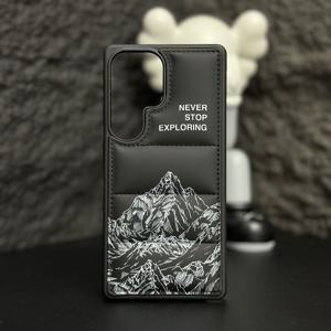 TEMU 삼성 갤럭시 S25 울트라 S22 S23 S24 25 플러스 S24 울트라 S23 울트라 S22 울트라용 패션 폰 케이스 - 다운 재킷 소프트 케이스, 3D 소재, 미끄럼 방지 디자인