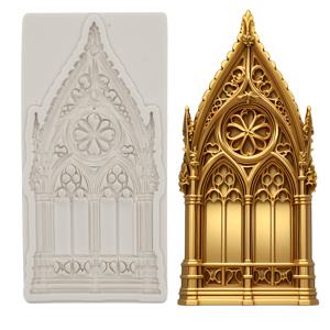 TEMU 실리콘 케이크 몰드, 레진 클레이 몰드, 창문 소프트 캔디 초콜릿 몰드, 쿠키 케이크 장식 도구, 주방 베이킹 몰드, 가정용 베이킹 몰드, 베이킹 몰드