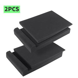 TEMU 스튜디오 모니터 진동 억제 및 사운드 개선을 위한 스폰지 고무 스피커 격리 매트, 2팩 고밀도 아코스틱 폼 패드