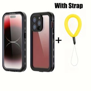 TEMU 360° 풀 보호 방수 케이스 아이폰 13 12 11 프로 XS MAX XR 호환 스마트폰 방수 케이스 수영 스노클링 러닝 충격 방지