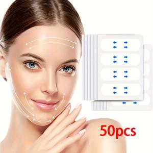 TEMU 투명 페이스 테이프, 무흔적 얼굴 패치, 스무스 라이트 베이지에 적합, PABA 프리, 모든 라이트 베이지 타입용, 이중 턱 및 얼굴 케어를 위한 뷰티 도구 액세서리, 가벼운 무게감, 남녀 성인용 라이트 베이지 관리 및 유지보수