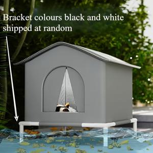 TEMU 사계절용 야외 고양이 집 & 강아지용, 보온 겨울 고양이 쉼터, 내구성 강한 옥스포드 원단 제작 & 쉬운 조립, 모든 날씨에 적합한 포근한 쉼터, 길고양이 & 공동체 고양이 & 강아지 & 기타 소형동물용