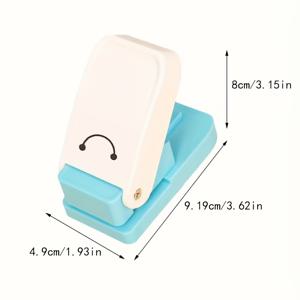 TEMU 귀걸이와 목걸이용 1개 DIY 보석 구멍 펀치 도구 - 하트 모양 후크로 쉬운 종이 펀칭, 수제 보석 제작용 플라스틱 공예 액세서리, 귀걸이 제작용 보석 재료