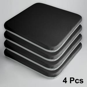 TEMU 2/4개 메모리 폼 시트 쿠션, 인체공학적 메모리 폼 좌석 패드, 엉덩이 압력 완화, 통기성 및 세탁 가능한 폴리에스터 섬유 커버, 미끄럼 방지 바닥, 사계절용, 레스토랑 의자, 자동차 좌석 및 사무실 의자에 적합