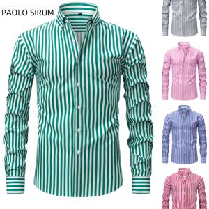 TEMU 남성용 아이스 슬리키 파이버 디지털 프린트 셔츠 - 통기성 빠른 건조 원단, 비즈니스 캐주얼 두 용도 칼라, 레귤러 핏 긴 소매 우산 밑단, 사무실 및 캐주얼 복장용 멀티 컬러 옵션, 매끄러운 질감의 셔츠