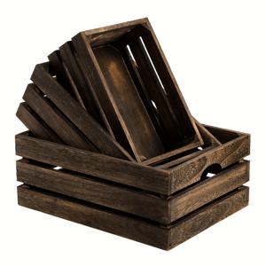 TEMU 3개 세트 러스틱 팜하우스 나무 네스티 크레이트 - 천연 화이트 포플러 우드 수납 바구니, 다목적 직사각형 정리함 (주방, 침실, 사무실, 옷장, 파티용) - 손잡이 포함, 전기 불필요, 방수 기능 없음