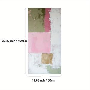 TEMU 1개 액자 시각적 레이어 대형 벽 예술 장식, 독특한 판타지 스타일 수직 캔버스 벽 아트 프린트, 흐르는 질감의 부드러운 색상 그림, 팜하우스/클래식 스타일, 목재 프레임, 후크 마운트, 실내/외부 사용 가능, 침실/주방/거실/다이닝룸에 완벽함, 여름/봄 미학