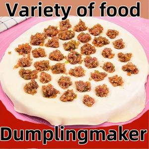 TEMU 알루미늄 만두 만들기 도구 - 가정용 다기능 수동 물 충전식 만두 몰드, 균일한 크기 및 모양, 음식 안전 비전기 설계 (할로윈, 크리스마스, 부활절, 추수감사절, 성 패트릭의 날)