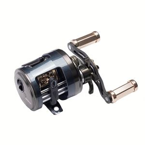 TEMU 1pc JKS50/51 알루미늄 합금 회전 릴, 경량 얕은 라인 컵, 왼손 방향, 낚시용 금속 나일론 미니 바이트 휠 포함 - 혼합 색상