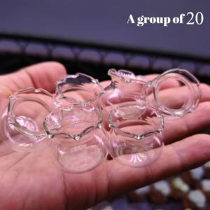 TEMU 20개 미니 화병 세트, 레이스 어항 정원용 데스크탑 장식, DIY 공예 재료