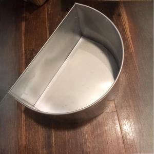 TEMU 헤비듀티 스테인리스 강아지 밥그릇 - 대형견용 방수 이중칸 식기, 내구성 강한 펫 사료 그릇, 크레이트/차량 여행용 액세서리, 세련된 메탈릭 마감, 쉬운 세척 표면