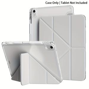 TEMU 아이패드 10세대 10.9인치, 아이패드 A16 11인치용 Y자형 스탠드 케이스, 펜슬 홀더 내장, 다중 각도 접이식 자동 절전/깨우기 기능