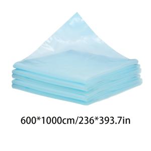 TEMU 5겹 CO-엑스트루드 폴리에틸렌 온실 필름 - 고휘도 투과율, 안개 제거, 노화 방지 및 열 보존, 두꺼운 물방울 방지 투명 커버로 최적의 식물 성장 지원 - 스카이 블루, 실내 가드닝용