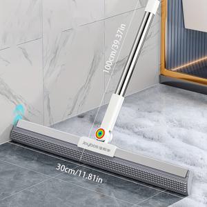 TEMU JOYBOS 매직 브러쉬 - 강력한 스테인리스/실리콘 다용도 바닥, 창문, 욕실 청소기 - 물, 먼지, 애완동물 털 제거에 완벽, 하드우드, 타일, 유리, 주방용 - 공간 절약형 설계, 인체공학적 손잡이, 내구성 있는 구조, 창문 스퀴지, 실리콘 블레이드, 홈 클리너|수세미