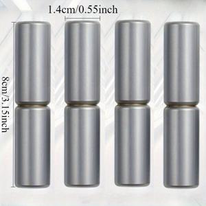 TEMU 4개 세트 용접 힌지 - 금속 스윙 도어, 트레일러 램프 및 유리문용 임베디드 마운팅, 클래식 스타일, 슬림 메탈릭 마감, 내구성 강화, 산업용 하드웨어, 건설 전문가용