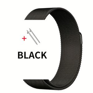 TEMU 고급 스테인리스 스틸 메쉬 워치 밴드, 20/22mm 호환, 밀란 루프 스트랩 교체용 자석 클로저 스마트워치용