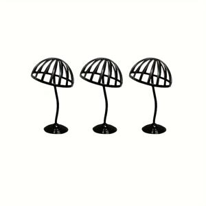 TEMU 휴대용 모자 스탠드 - 튼튼한 베이스, 공간 절약형 야구모자 정리대, 가정/사무실/소매점용 - 내구성 플라스틱 제작, 사용하기 쉬운 옷걸이 대체품, 현대적 미니멀 디자인, 컴팩트 보관, 경량 소재, 스포츠 팬을 위한 모자 홀더