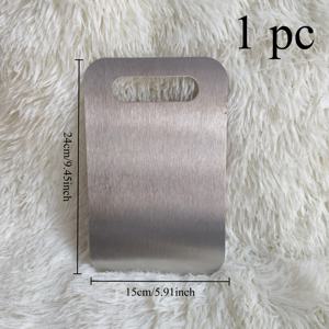 TEMU 1개 고품질 스테인리스 스틸 주방 도마 - 양면 미끄럼 방지 표면, 세척 쉬움, 내구성 있는 식품 안전 도마 (채소, 과일, 고기용) | 모던 주방 필수품, 식사 준비, 과일 슬라이싱, 도마