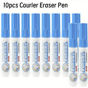 TEMU 5/10개 세트 안전한 개인 정보 보호용 열전사 종이 지우개 펜, 흰색 팁, 신용카드, 휴대폰 청구서, 익스프레스 배송 라벨, 신용카드 지우개, 청구서 지우개, 슬림한 펜 디자인, 내구성 있는 지우개, 신용카드 청소기, 컴팩트 디자인, 고품질 지우개, 지우개 펜, 사무직 종사자용