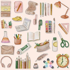 TEMU 1세트, 오피스 플래닝 테마 스티커 - 플래너 스티커, 우정 & 사랑 선물 스티커, 패키징 스티커, 파티 장식 스티커, 스크랩북용 스티커, 백팩/가방/수납 가방/노트북/워터보틀 DIY 크래프트 데칼