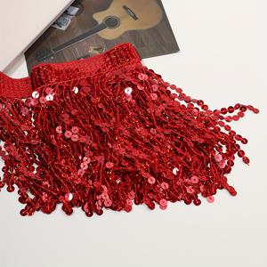 TEMU 5야드/455cm 시퀸 태슬 트림 - 반짝이는 프린지 DIY 의상 액세서리용, 벨리 댄스 스커트, 웨딩 드레스, 신부 들러리 가운 및 홈 데코 - 내구성 있는 플라스틱 소재, 파티 및 이벤트에 완벽한, 신부 드레스, 이벤트 장식, 생생한 컬러 믹스, 반짝이는 마감