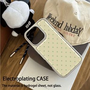 TEMU 에폭시 수지 소프트 쉘, 전기도금 방탄 폰 케이스, 노란색과 녹색 별이 있는 아이폰 16 프로 맥스/15 플러스/14/13용 충격방지 보호 커버, 남자친구, , 자매 및 가족을 위한 귀여운 휴일 선물