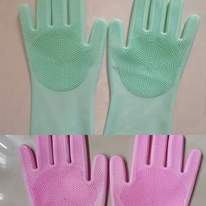 TEMU 4개 세트 내구성 실리콘 청소 장갑 - 다용도, 미끄럼 방지, 스크래치 방지 주방, 자동차, 애완동물 목욕 및 욕실용 - 거친 화학 물질로부터 손 보호, 쉽게 청소 가능, 애완동물 목욕 장갑 | 스크래치 방지 장갑 | 실리콘 장갑, 청소 장갑