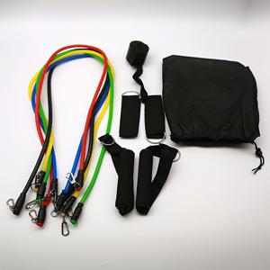 TEMU 11pcs 컬러풀한 TPE 저항 밴드 세트, 도어 앵커, 핸들, 캐리 백, 발목 스트랩 포함 - 홈 체육관, 피트니스, 요가, 필라테스에 완벽 - 초보자용, 운동용 저항 밴드