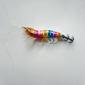 TEMU 야광 목재새우오징어루어, 11.5cm 11g, 낚시용품, 바닥낚시, 심해 루어, 생동감 있는 미끼, 딸랑이 구슬 장식, 고급형 태클, 수제 만들기, 헤비듀티 루어, 오징어미끼, 전문가를 위한 낚시인