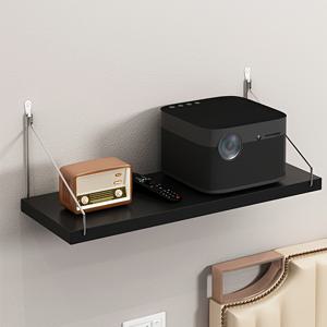 TEMU 프로젝터 선반 & 벽걸이 - 헤비듀티 재활용목재, 높이 조절(<27인치), 케이블관리시스템, 홈극장/게임룸/사무실에 적합한 A-형태 견고한 거치대 (Xbox Series, DVD플레이어, 모뎀, 라우터) - 간편 조립 (연갈색/화이트/검정)