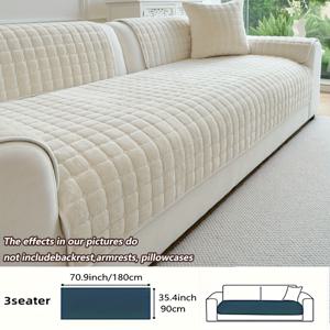 TEMU 1개 모던 심플 플러시 소파 쿠션, 가을 겨울용 따뜻한 소파 커버, 반려동물 친화적, 가구 보호 커버, 모든 소파에 적합, 세탁기 사용 가능, 손세탁 가능, 거실, 침실, 사무실 소파 쿠션 장식용|소파|빈티지|쇼파커버