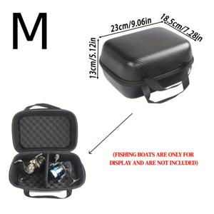 TEMU JSFUN 헤비듀티 하드쉘 낚시 태클 백 지퍼 클로저 - 충격 방지 낚시 장비 정리 케이스, 스트랩 디바이더 레이어, 낚싯대, 루어, 훅 호환 가능 - 전문 낚시꾼 및 야외 낚시 여행용, 낚시 가방, 낚시 장비 보관, 세련된 디자인, 내구성 있는 구조, 강화된 보호 기능, 스포츠 낚시꾼을 위한 스포츠피쉬맨 기어|방수가방