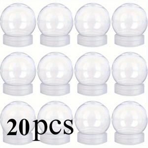 TEMU 탈착 가능한 뚜껑이 있는 20개 투명 크리스마스 선물 상자 - 파티 선물, 축제 간식 및 작은 선물을 위한 내구성 있는 플라스틱 휴일 공예 및 장식 용기 - 크리스마스, 할로윈, 이스터 등에 완벽함, 크리스마스 선물 상자, 선물 포장, 투명 디자인, 안전한 폐쇄 시스템, 크리스마스에 가장 적합, 추수감사절에도 완벽