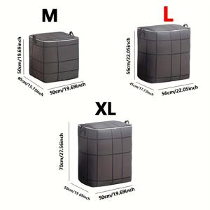TEMU 대용량 접이식 수납 가방 더블 핸들 포함 - 옷, 침구류 등을 위한 내구성 있는 폴리에스터 정리함 - 이사 및 여행에 이상적, 침대 밑 수납 솔루션, 더러운 옷 바구니, 정리 상자, 옷을 위한 수납 상자, 수납 가방, 침대 밑 수납, 옷 정리함