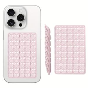 TEMU 1팩 실리콘 양면 접착 폰 케이스 마운트, 셀카 및 비디오용 핸즈프리 강력 그립 스탠드, 아이폰 및 호환