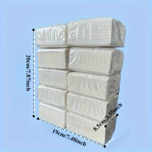 TEMU 10팩, 팩당 200매, 총 2000매, 4중 레이어 페이퍼 타월, 무염료, 뛰어난 흡수력, 내구성이 뛰어나고 부드러운 페이셜 티슈 - 가정, 자동차, 기숙사, 사무실 및 야외 사용에 적합, 개별 포장|수건