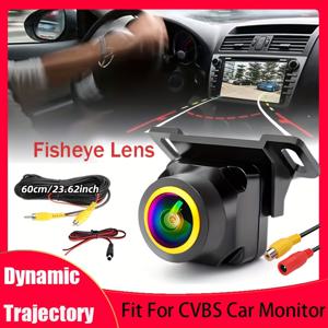 TEMU 170° 어안 CCD 렌즈 풀 컬러 야간 투시 광각 후방 카메라 (스마트 스티어링 가이드 라인 포함), SUV, 픽업, 캠핑카, 트랙터, 밴, 트럭 및 RV에 적합