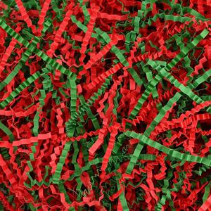 TEMU 110g/0.24 LB 그린 & 레드 크링클 컷 종이 슈레드 필러 - 크리스마스, 결혼식, 생일, 부활절 바구니 스터퍼, 선물 포장, 파티 장식용 그린 & 버건디 슈레드 페이퍼 컨페티 - 테마 파티 선물 및 필러