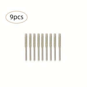 TEMU 9피스 헤비듀티 체인톱 연마기 키트 - 금속 드릴 비트 & 연마석 세트, 체인톱, 엣지 그라인더, 회전 공구용 - 드릴, 다목적 블레이드 연마 호환 (전문가용 & DIY)