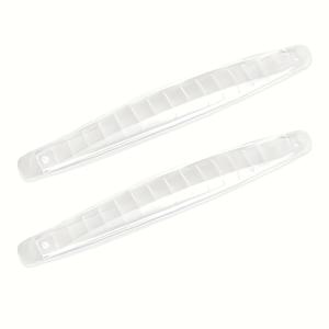 TEMU 2개 세트 헤비듀티 자동차 범퍼 - 충격 및 스크래치 방지 전/후면 범퍼 (블랙/화이트 패널), 간편 설치 직결형, 자동차, SUV, 트럭 호환 (모든 차량 적용 가능) - 보호 기능