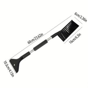 TEMU 2-in-1 눈 브러시 & 아이스 스크래퍼 - 인체공학 폼 핸들, 헤비듀티 자동차/SUV용 겨울 차량 액세서리, 경량 윈드실드 클리너 도구, 눈 제거용 강력 브러시, 자동차 및 SUV용 (전원 불필요)