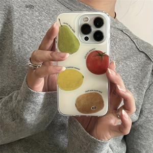 TEMU Apple iPhone 17/16/XR/11/12/13/14 Plus Pro Max 및 기타 모델에 적합한 과일 TPU 풀 바디 충격 방지 케이스. 내구성이 뛰어나고 얼룩 방지 및 지문 방지 기능이 있습니다. , 남자친구, 남편, 아내를 위한 완벽한 생일 선물입니다.