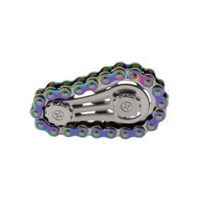 TEMU 1개 스테인리스 스틸 기어 피젯 스피너 | 혼합 색상, 사무실 장식용 스트레스 해소 및 집중력 향상에 이상적, 기계 공예 수집품