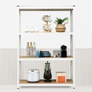 TEMU Pan Trading 경량 랙 조립 각도 선반 부착 없음 veranda 펜트하우스 창고 보관 철제 선반 4단 5단