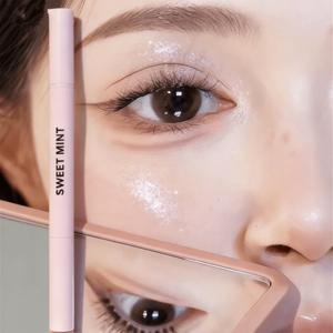 TEMU 듀얼 애교살 팝스틱 은은한 스킨핏 무탈착 오래가는 K-뷰티 아이메이크업