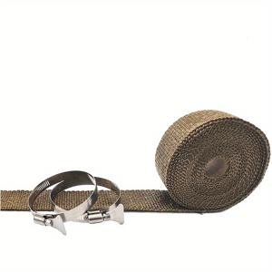 TEMU 유니버설 유리 섬유 내열 스토브 파이프 보호 랩, 196.85 인치 내화 안전 테이프 스토브 파이프용, 마그네슘 로드/플린트 포함되지 않음