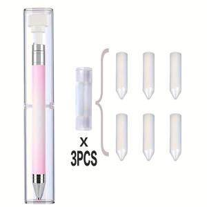 TEMU 1pc DIY 페인팅 키트, 회전하는 비즈 픽커 도구가 포함되어 있습니다 - 플라스틱, 전문용품을 위한 다색 네일 아트 브러시, 재사용 가능한 왁스 펜슬, 아트, 네일 아트 액세서리 | 그라데이션 컬러 브러시 | 자체 접착 브러시, 네일 아트 용품